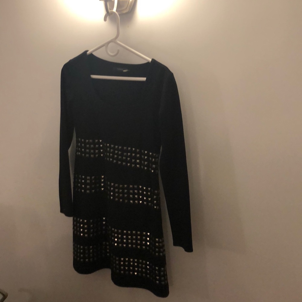 Mini skirt dress with studs